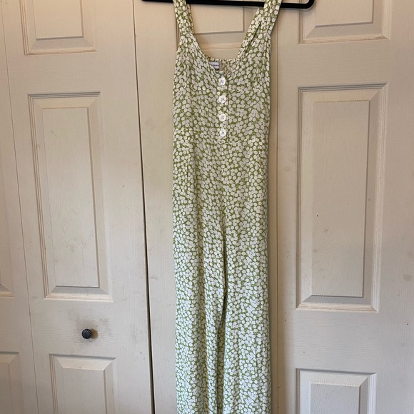 Faithful The Brand Lea  green and white jumpsuit - Picture 13 of 16